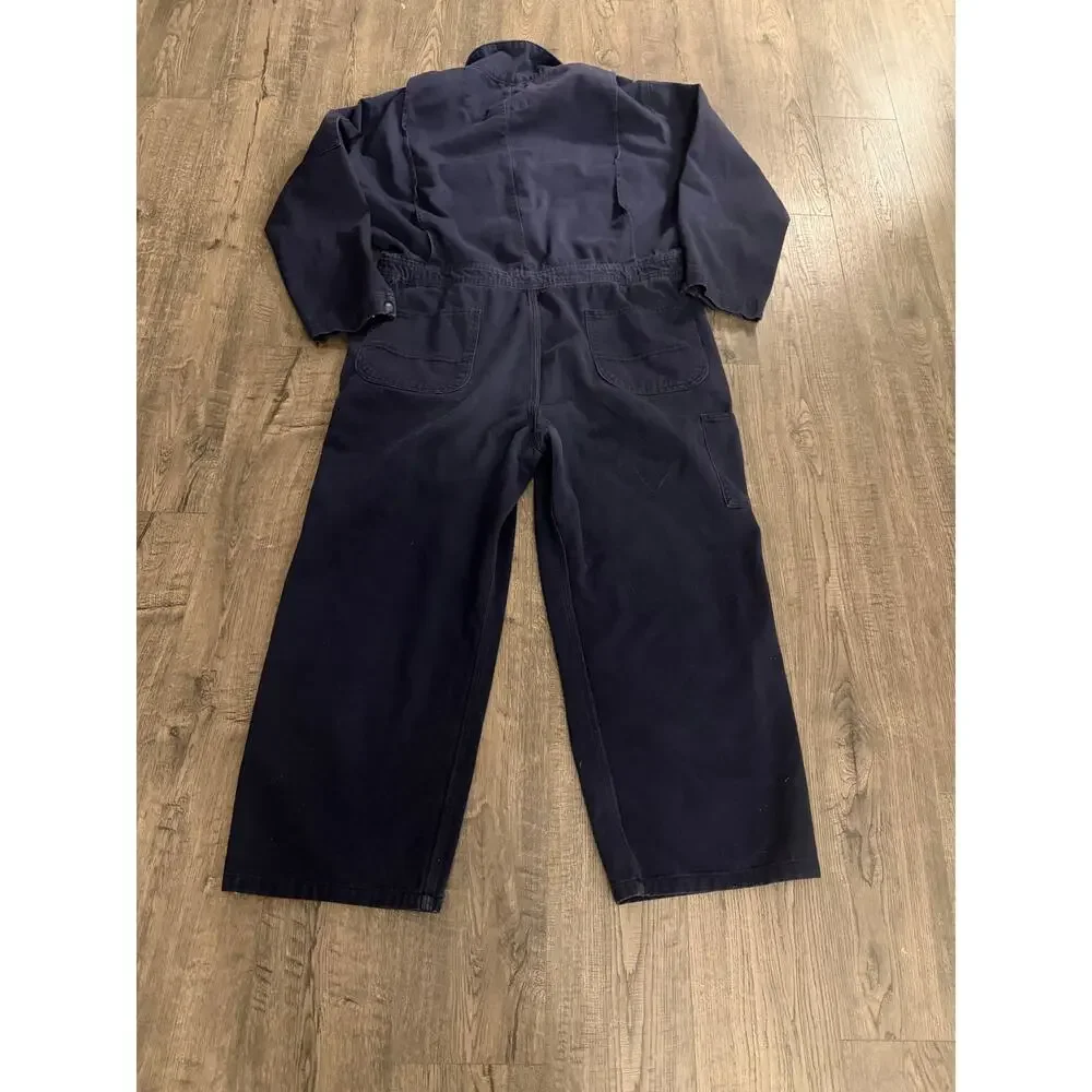 Carhartt FR Coveralls Men 48 Regular Navy Blue Flame Resistant Jumpsuit XL